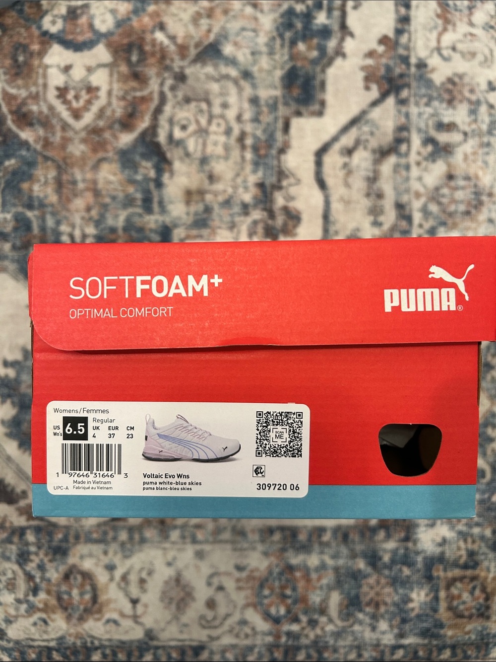 Puma White Pink & Light Blue Women's Athletic Sneakers NEW IN BOX. - Picture 12 of 12